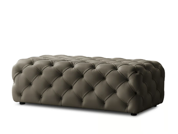 TUDOR - Tufted leather pouf by i 4 Mariani - view 2
